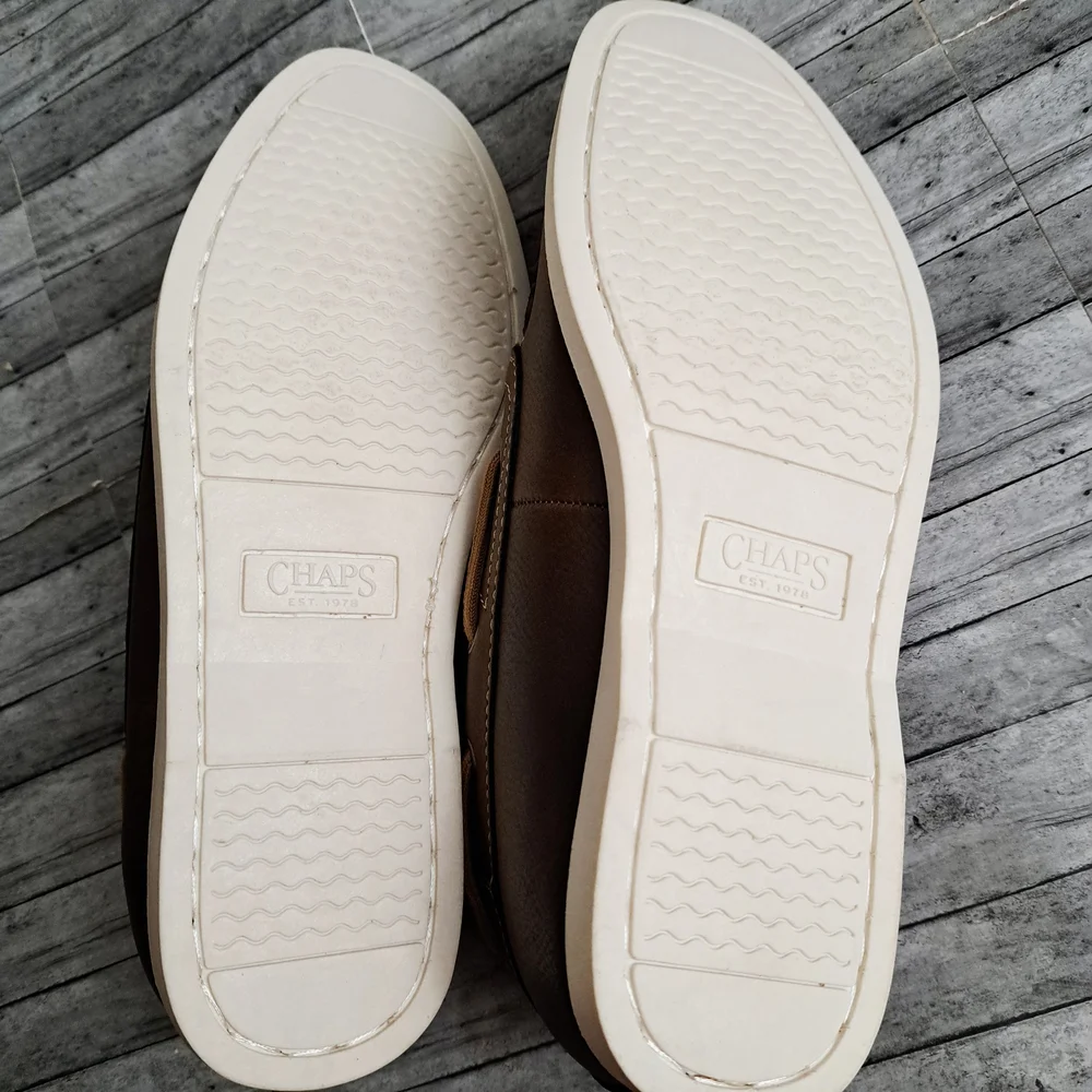 Chaps Men's Benny Boat Brown Loafer Shoes